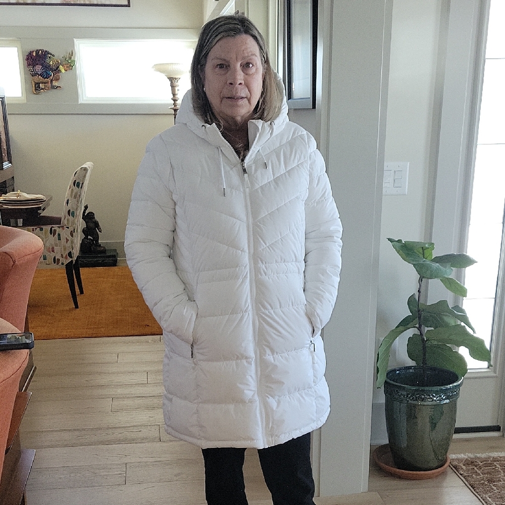 NBW,,Tommy Hilfiger Women's White Puffer Coat
